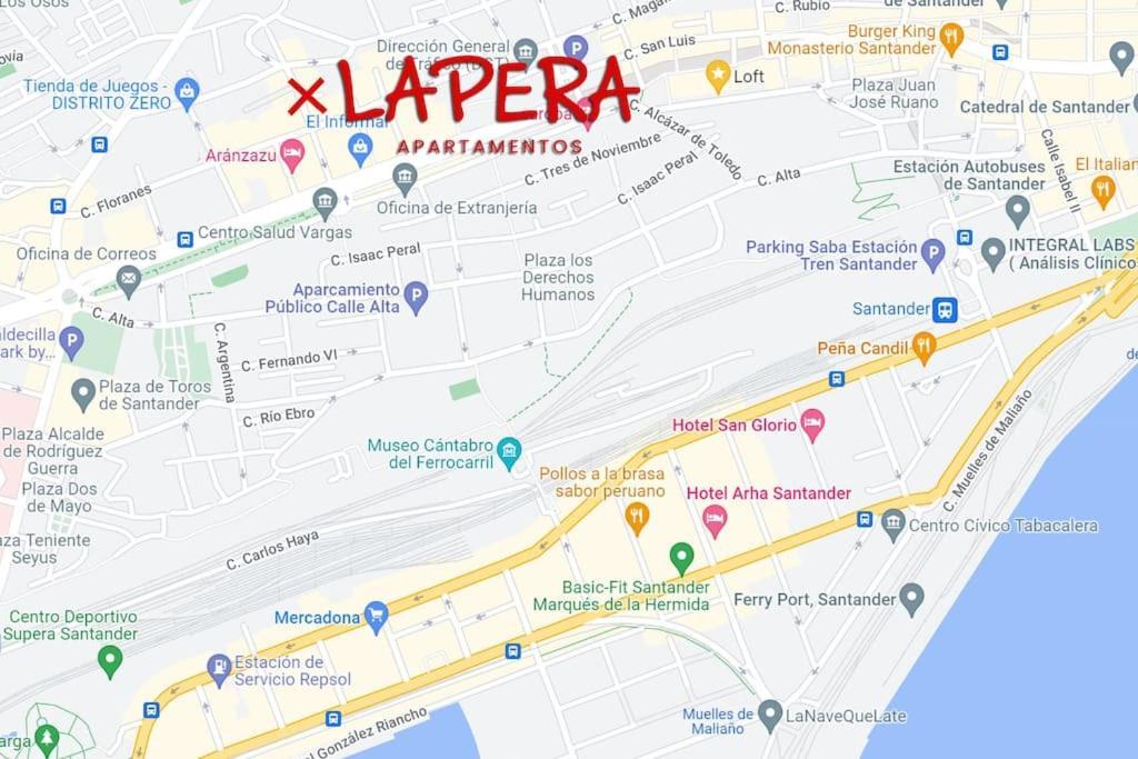 Alojamientos Turisticos Con Terraza En Santander Lapera Bagian luar foto